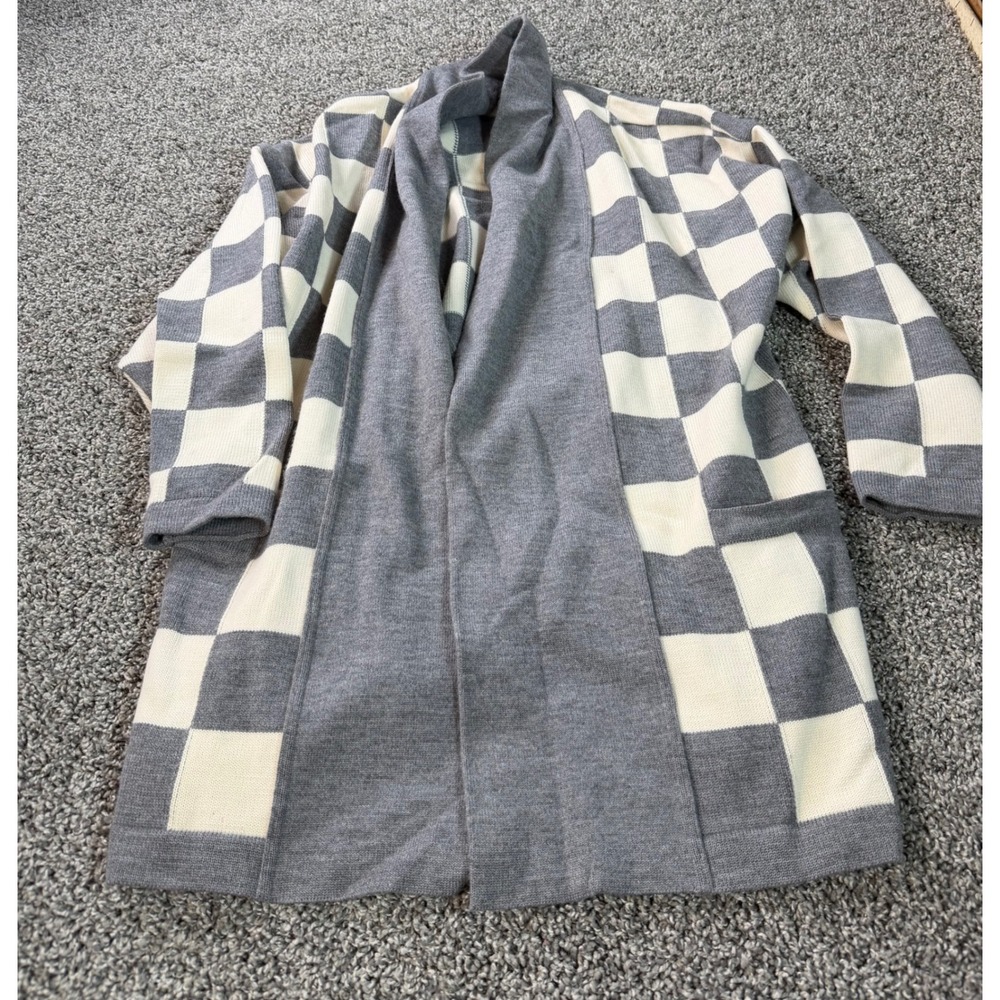 Escada Wool Cashmere Cardigan Sweater Women's Size 38 Gray